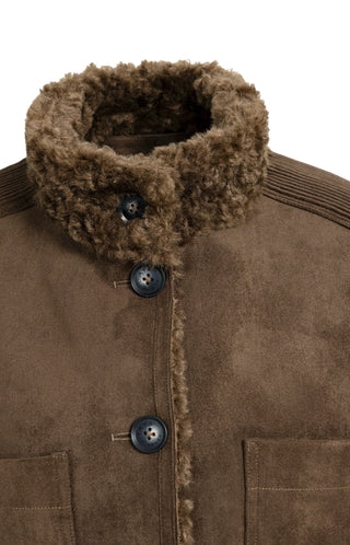 Faux Shearling Oversized Body Warmer