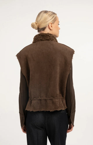 Faux Shearling Oversized Body Warmer