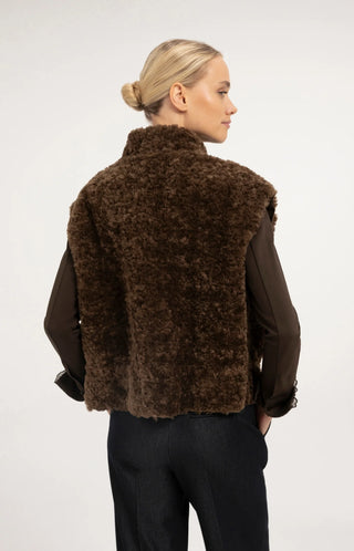 Faux Shearling Oversized Body Warmer