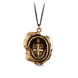 Five Fleur De Lys Talisman Necklace