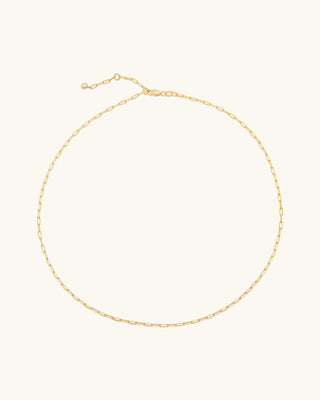 Flat Drawn Chain Necklace