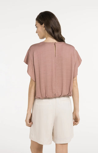 Flowy Knotted Top with Elastic