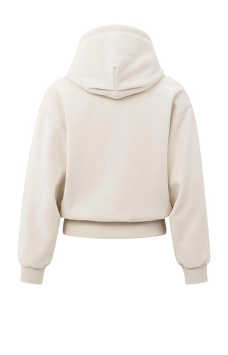 Hoodie with Pleated Bottom