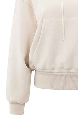 Hoodie with Pleated Bottom