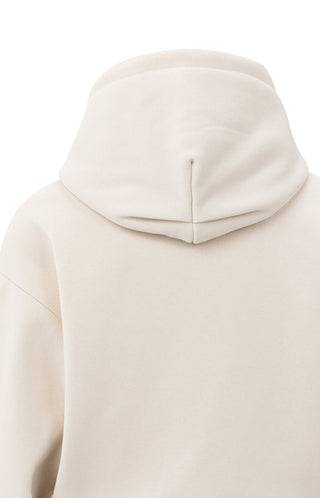 Hoodie with Pleated Bottom