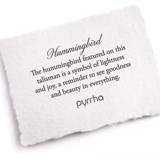 Hummingbird Talisman - Capri Blue