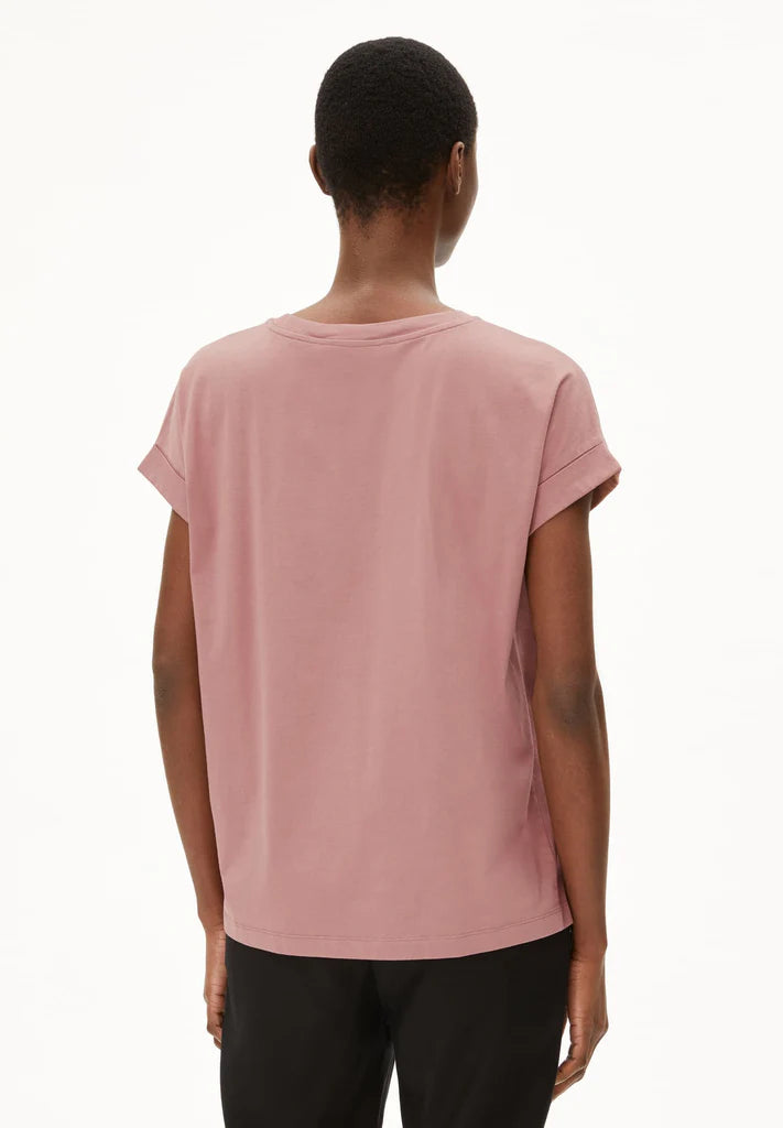 IDAARA STRIPES Organic Cottton- Light Berry