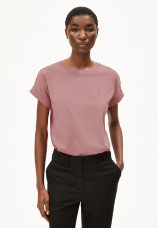 IDAARA STRIPES Organic Cottton- Light Berry