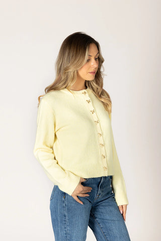 Novelty Cardi in Lemonade