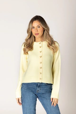 Novelty Cardi in Lemonade