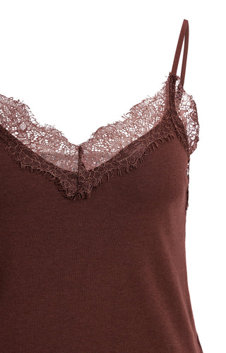Jersey Singlet in Bitter Chocolate