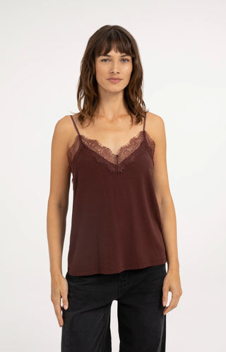 Jersey Singlet in Bitter Chocolate