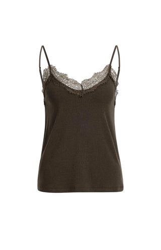 Jersey Singlet in Delicioso Brown