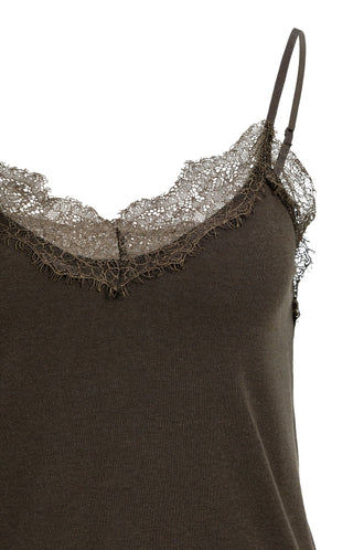 Jersey Singlet in Delicioso Brown