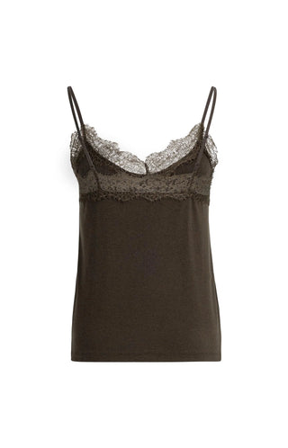 Jersey Singlet in Delicioso Brown