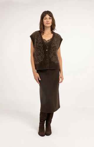 Jersey Singlet in Delicioso Brown