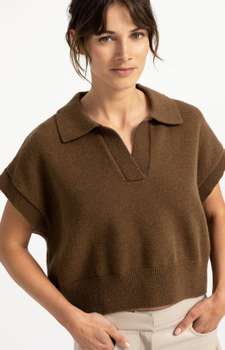 Knitted Spencer with Collar