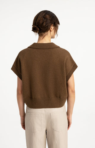 Knitted Spencer with Collar