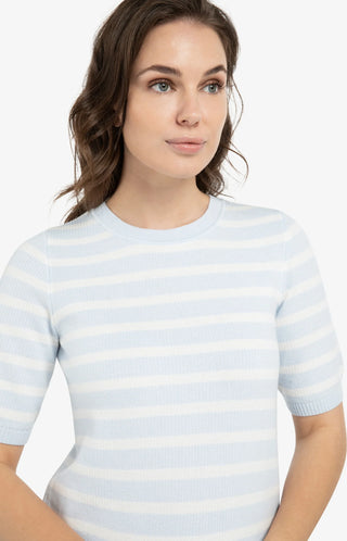 Textured Stripe Short Sleeve