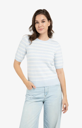 Textured Stripe Short Sleeve