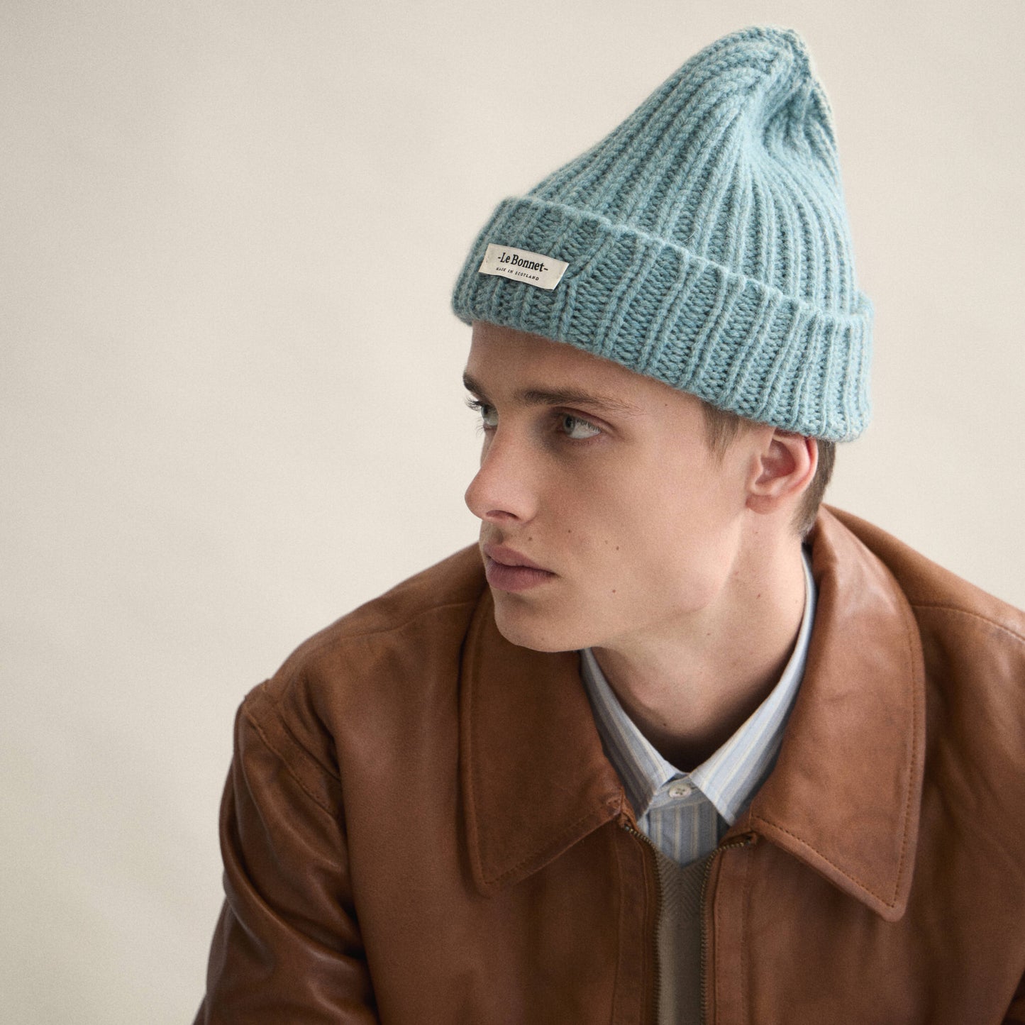 Logo Beanie in Basil