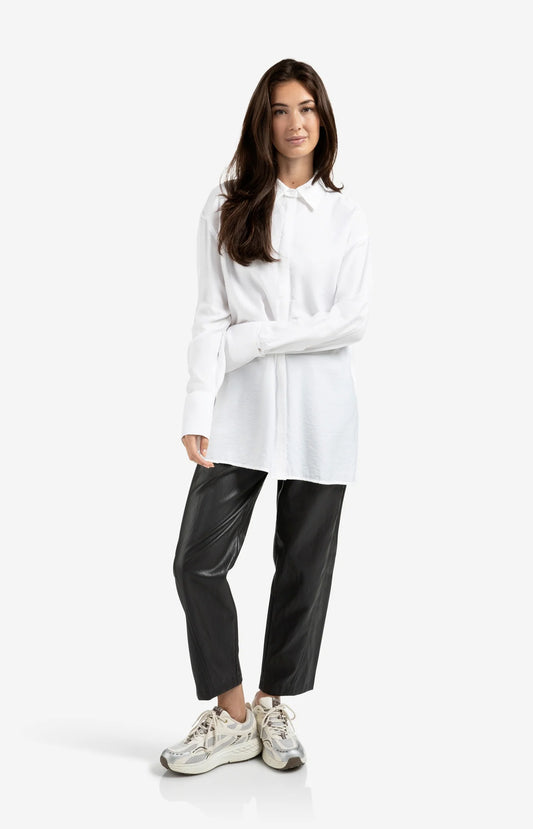 Long Shirt With Removable Collar