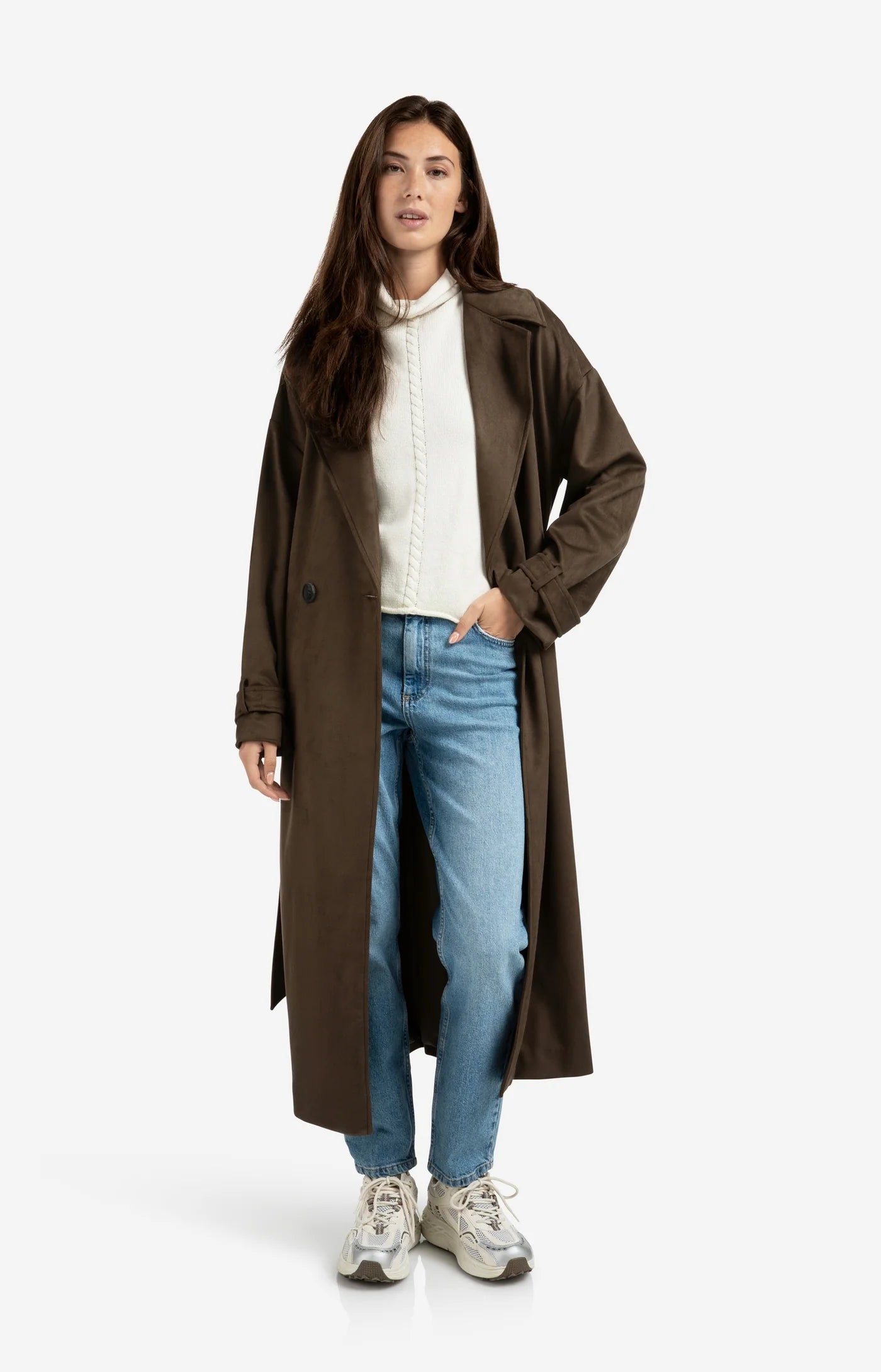 Long Suedine Coat