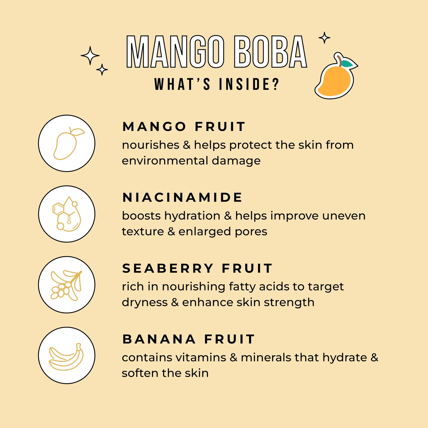 Mango Boba Nourishing Hydrogel Mask