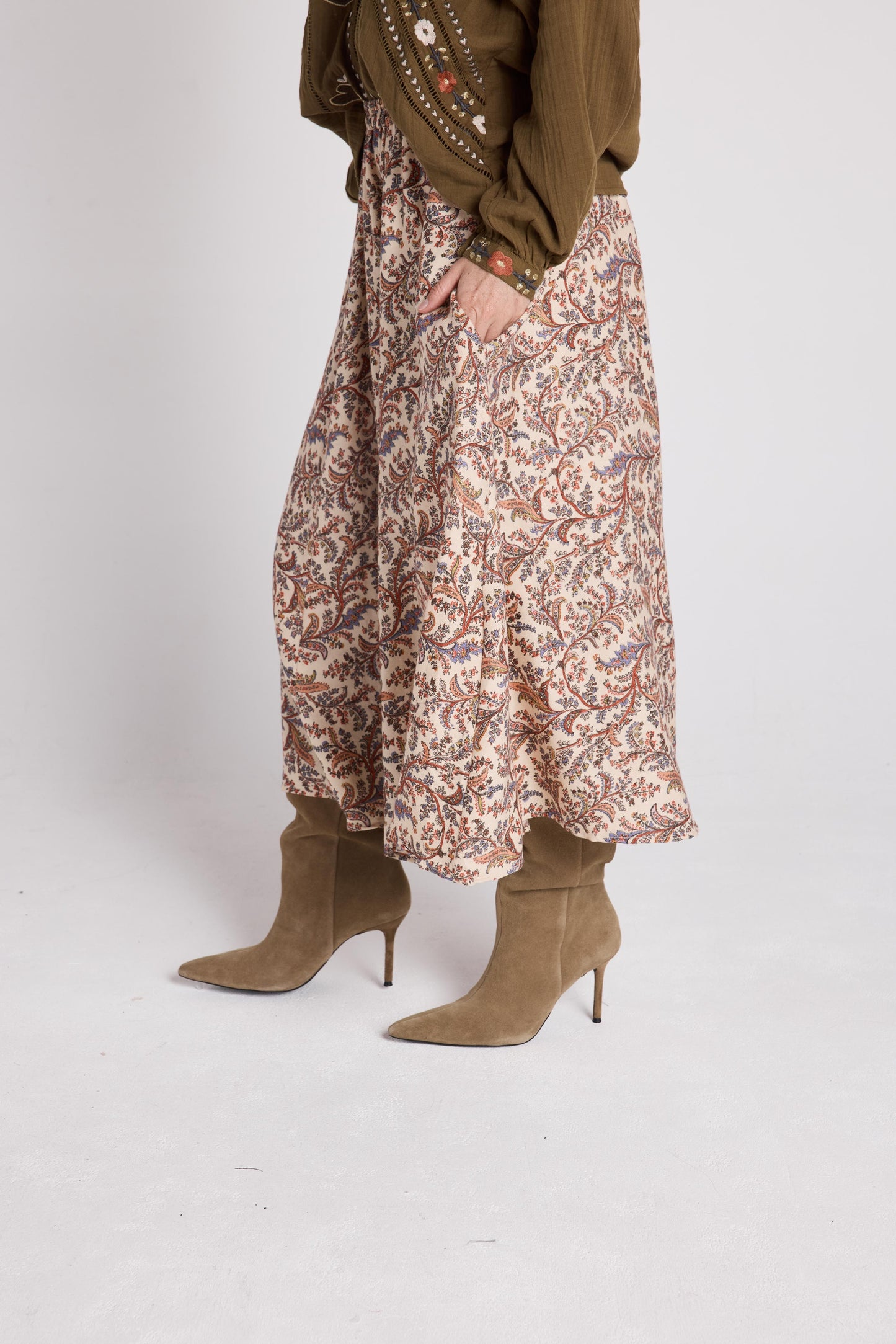 Nathalie Skirt in Print Organdi