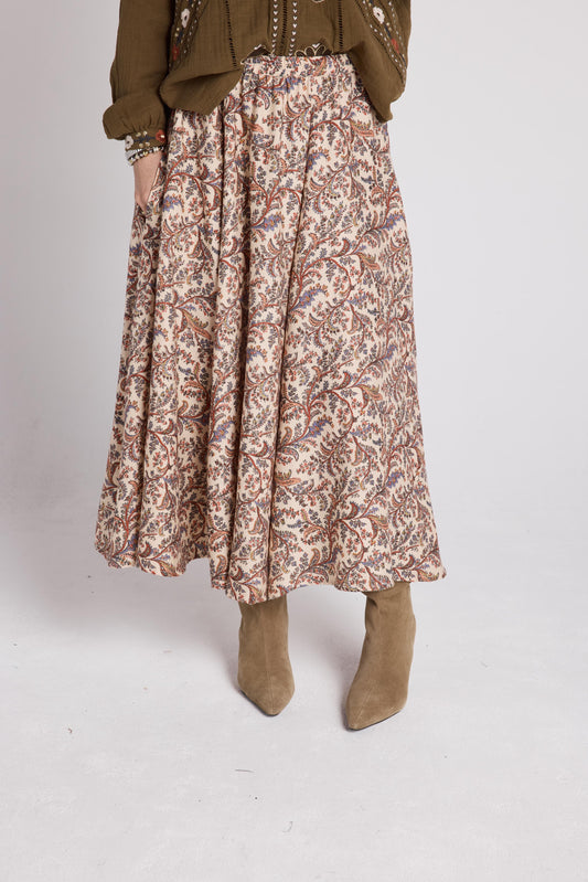 Nathalie Skirt in Print Organdi