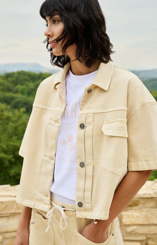 Colored Worker Denim Jacket