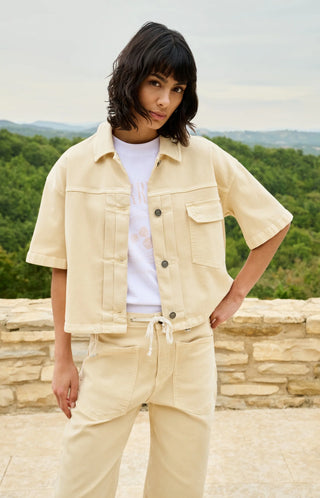 Colored Worker Denim Jacket