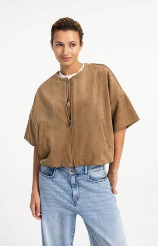 Oversized Suedine Jacket