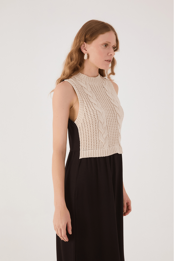 Knit Top Jersey Dress