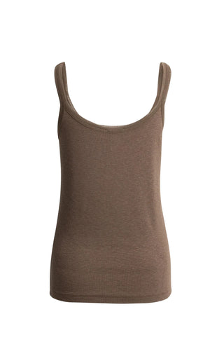 Ribbed Singlet with Mesh Details