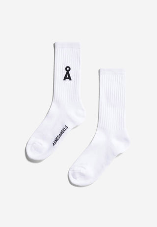 Saamus Bold Socks in White