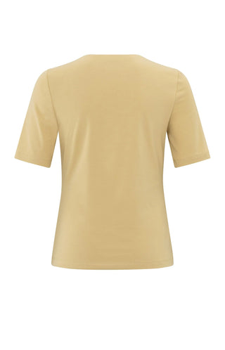 Short -Sleeve T-Shirt with Square Neckline