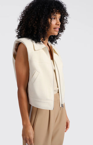 Sleeveless Cropped Jacket