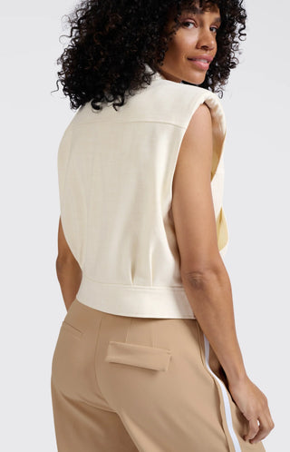 Sleeveless Cropped Jacket