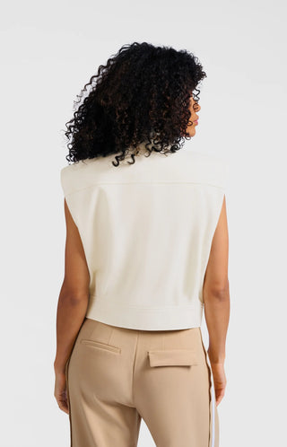 Sleeveless Cropped Jacket