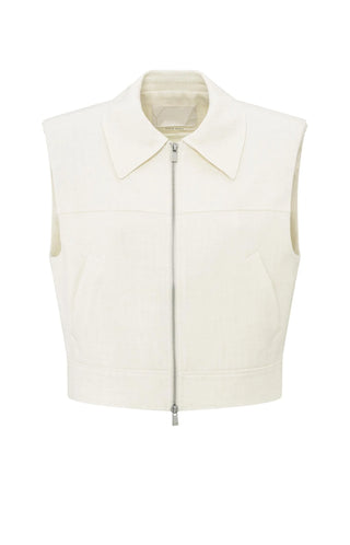 Sleeveless Cropped Jacket