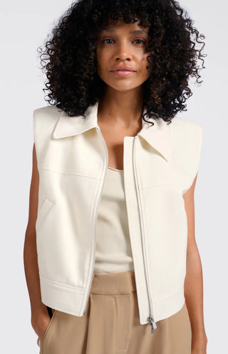 Sleeveless Cropped Jacket