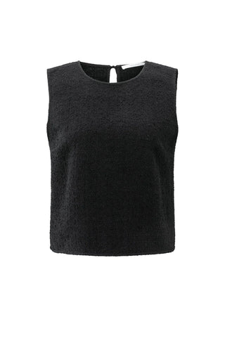 Sleeveless Top with Bow at Back