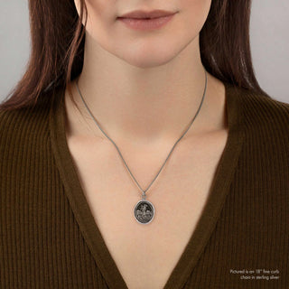 St Christopher Talilsman Necklace - 20" Chain