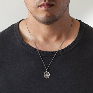 St Christopher Talilsman Necklace - 20" Chain