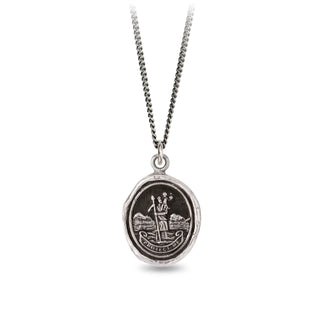 St Christopher Talilsman Necklace - 20" Chain