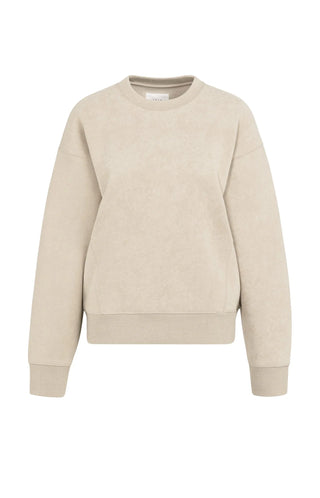 Sweater With Washed Effect in Oxford Tan Brown