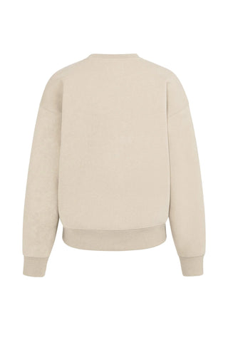 Sweater With Washed Effect in Oxford Tan Brown