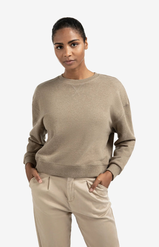 Sweatshirt in Capers Melange