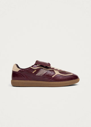 TB.490 Club Leather Sneakers in Patent Deep Burgundy